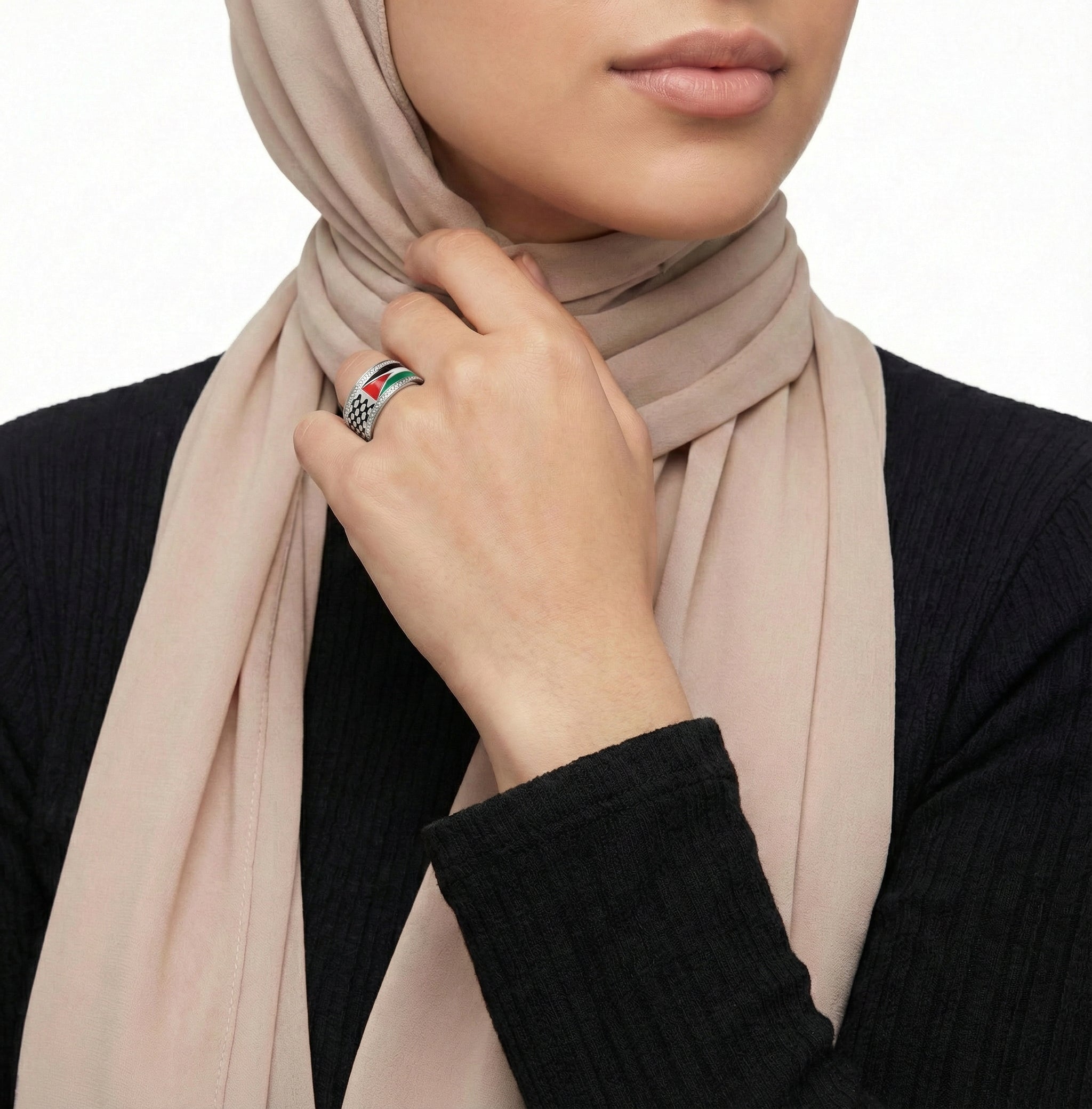 Qamar Palestine Heritage Ring