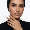 Qamar Palestine Olive Leaf Ring