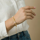 Agate & Pearl Bead Bracelet