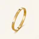 Gold Clover Bangle