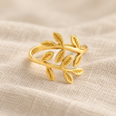 Qamar Palestine Olive Leaf Ring
