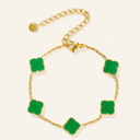 Zahra Rosette Bracelet - Jade Green
