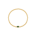 Gold Bead Gem Bracelet