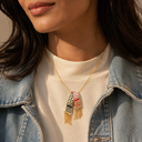 Qamar Keffiyeh Necklace
