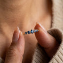 Layered Bell Gem Ring