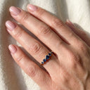 Layered Bell Gem Ring