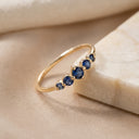 Layered Bell Gem Ring