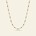 Layl Black Bead Necklace