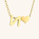 Ria Initial Letter Gold Necklace