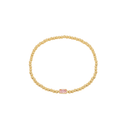Gold Bead Gem Bracelet