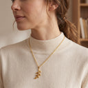 Qamar Palestine Olive Branch Necklace