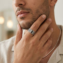 Qamar Keffiyeh Bold Ring – Men's