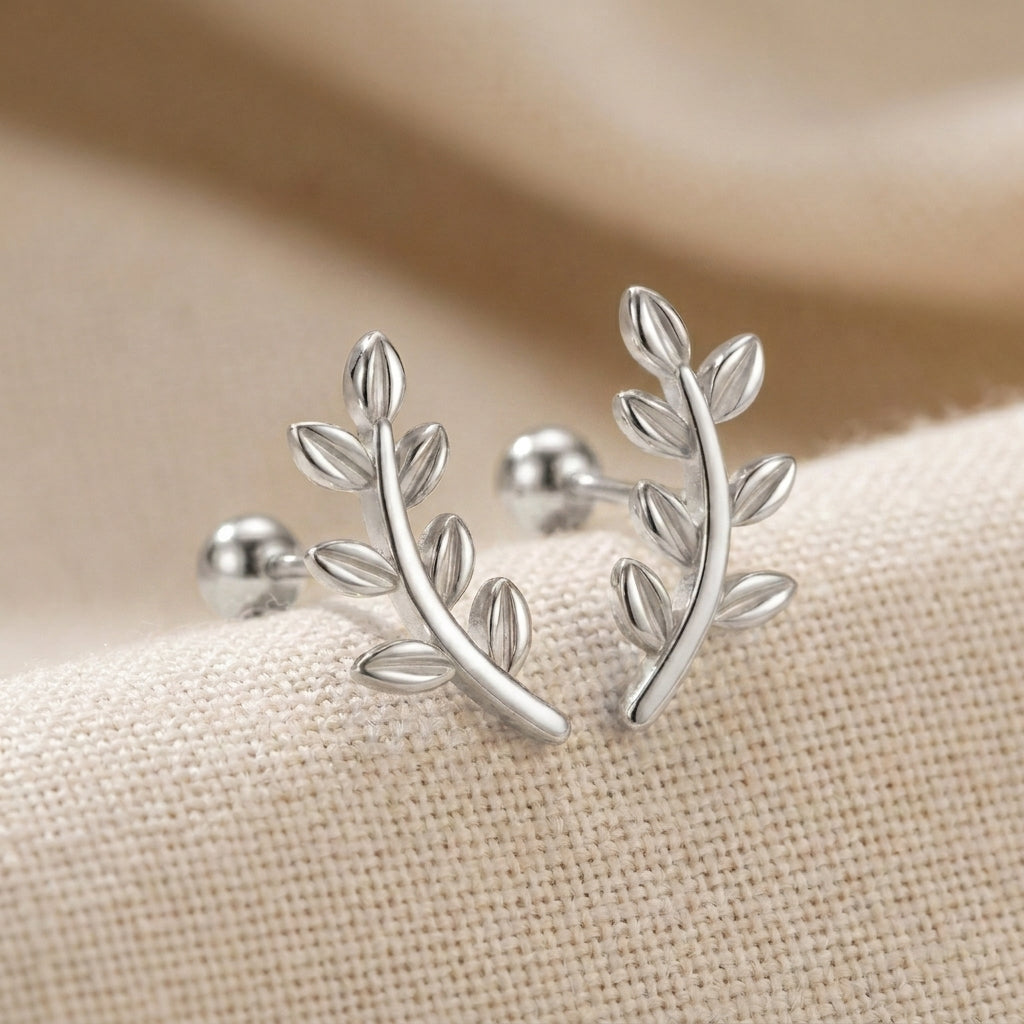 Qamar Sakinah Leaf Earrings