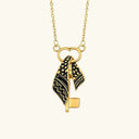 Qamar Keffiyeh Key Necklace