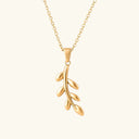 Qamar Palestine Olive Branch Necklace