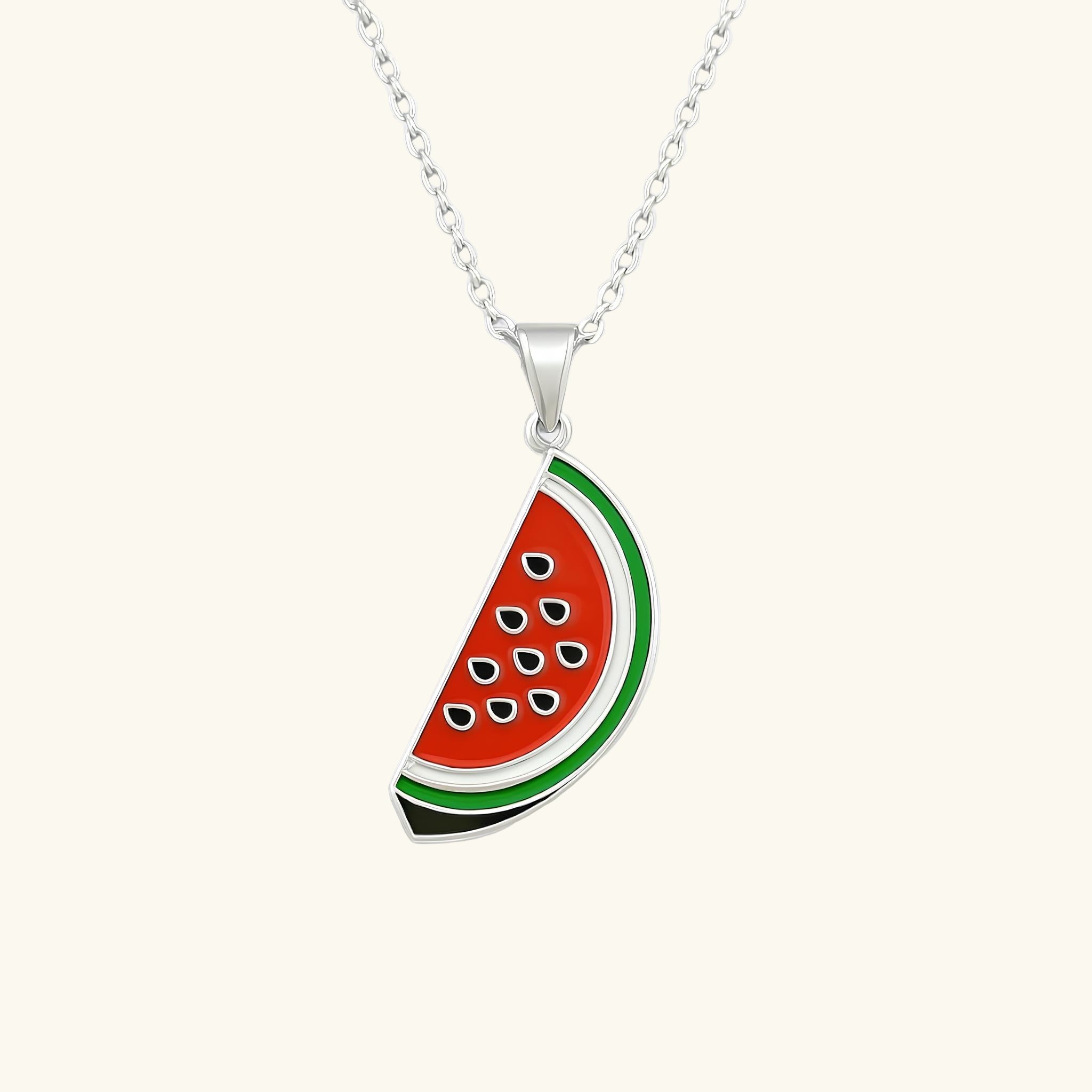 Qamar Watermelon Necklace