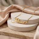 Custom Script Name Heart Necklace
