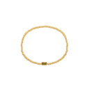 Gold Bead Gem Bracelet