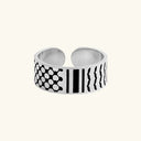 Qamar Keffiyeh Bold Ring – Men's