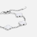 Five Bloom Silver Bracelet