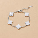 Five Bloom Silver Bracelet