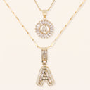 Sparkle Letter Initial Necklaces