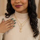 Sparkle Letter Initial Necklaces