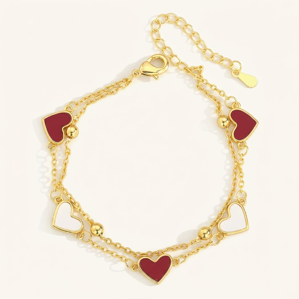 Two Hearts Bracelet