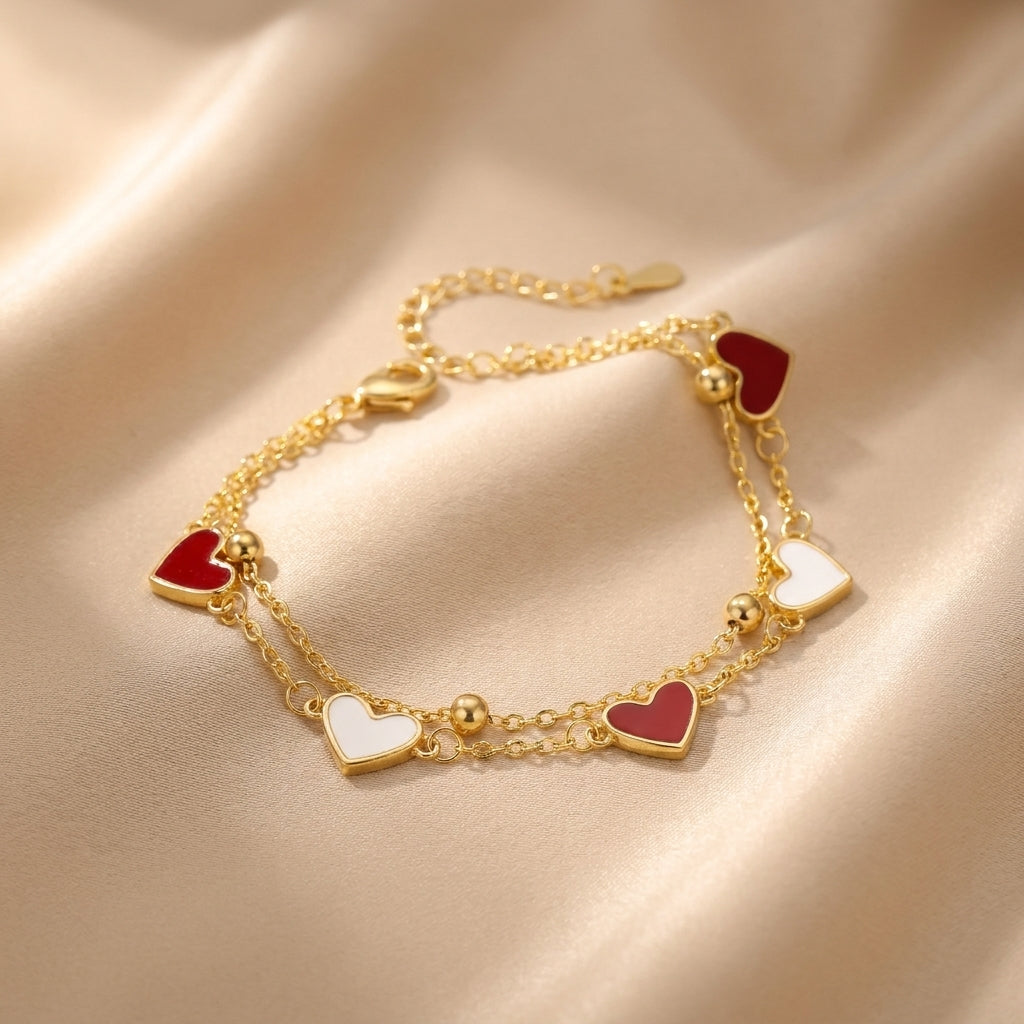 Two Hearts Bracelet