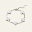 Five Bloom Silver Bracelet