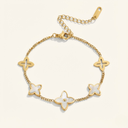 White Blossom Petal Bracelet