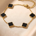 Zahra Rosette Bracelet - Black Onyx
