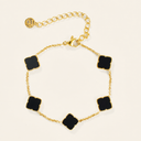 Zahra Rosette Bracelet - Black Onyx