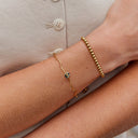 Forest Flower Stone Gold Bracelet
