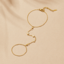 Freya Crystal Hand Chain Bracelet