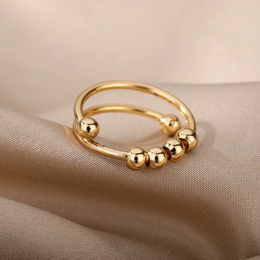 Qamar Ameen Spinner Ring