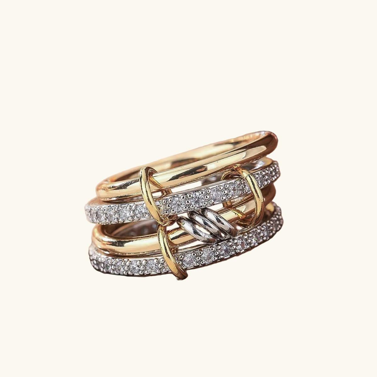 Qamar Sabr Stack Ring