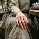 Qamar Olive Branch Ring