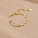 Paperclip Gold Bracelet
