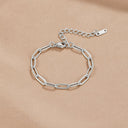 Paperclip Silver Bracelet