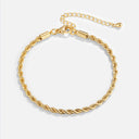 Twisted 18K Gold Bracelet